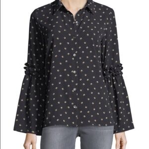 Waverly Grey Kyle‎ Burton Front Fox Blouse XS